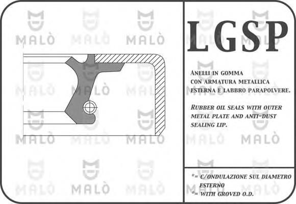 13437PAC Akron Malo anillo retén, diferencial eje delantero