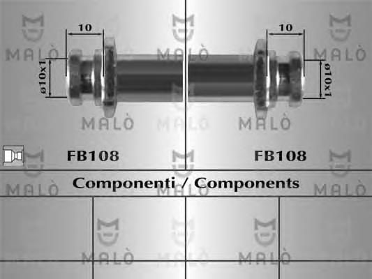 ADN153279 Blue Print tubo flexible de frenos trasero