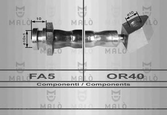 Tubo flexible de frenos 80082 Akron Malo