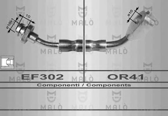 80085 Akron Malo tubo flexible de frenos delantero izquierdo