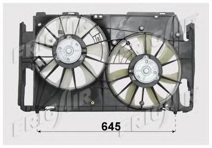 05152022 Frig AIR difusor de radiador, ventilador de refrigeración, condensador del aire acondicionado, completo con motor y rodete