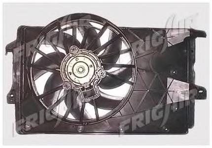 Difusor de radiador, ventilador de refrigeración, condensador del aire acondicionado, completo con motor y rodete 05070800 Frig AIR