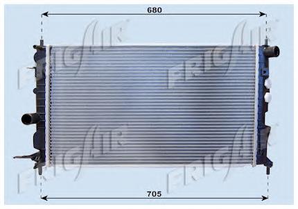 01073061 Frig AIR radiador refrigeración del motor