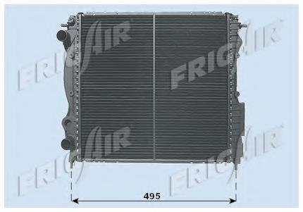 01093067 Frig AIR radiador refrigeración del motor