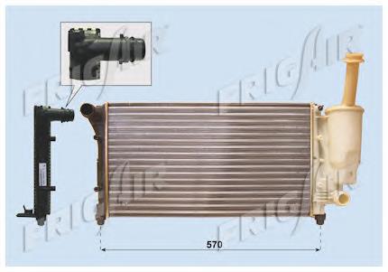 01043119 Frig AIR radiador refrigeración del motor