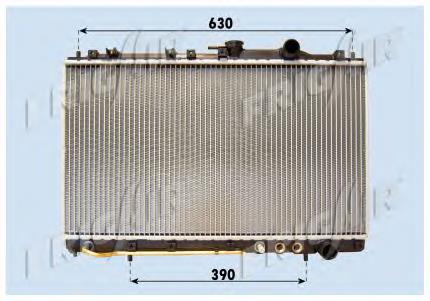 Radiador refrigeración del motor 25310M2111 Hyundai/Kia