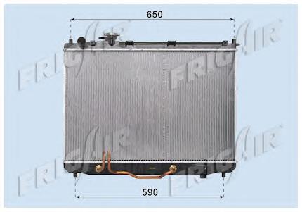 01333027 Frig AIR radiador refrigeración del motor