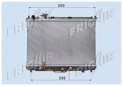 Radiador refrigeración del motor 4147084 Polcar