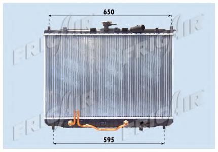 Radiador refrigeración del motor 01333024 Frig AIR