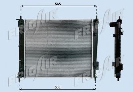 Radiador refrigeración del motor 01333040 Frig AIR