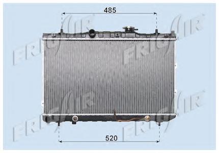 Radiador refrigeración del motor 01333031 Frig AIR
