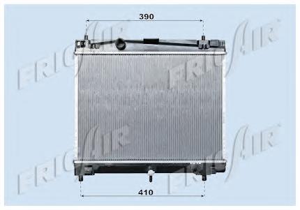 Radiador refrigeración del motor 01153010 Frig AIR