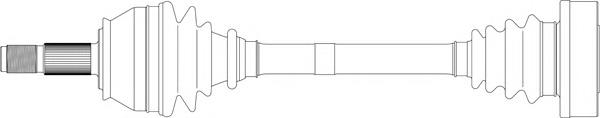 Árbol de transmisión delantero para Alfa Romeo 164 (164)