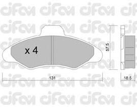 822-071-0 Cifam pastillas de freno delanteras