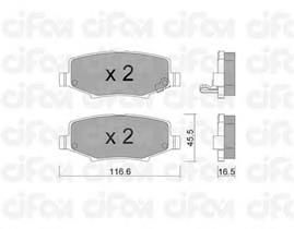 822-863-0 Cifam pastillas de freno traseras