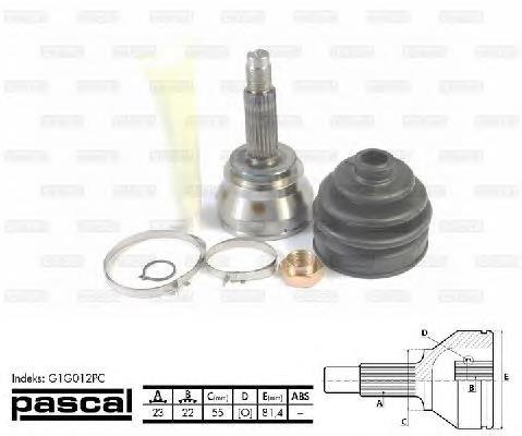 Junta homocinética exterior delantera Ford Escort 4 GAF, AWF, ABFT