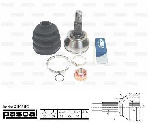 Junta homocinética exterior delantera Alfa Romeo 146 930