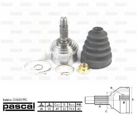 Junta homocinética exterior delantera GSP 851007 precio, desde 25,71 EUR