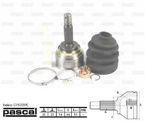 Junta homocinética exterior delantera Mitsubishi Galant 8 EA