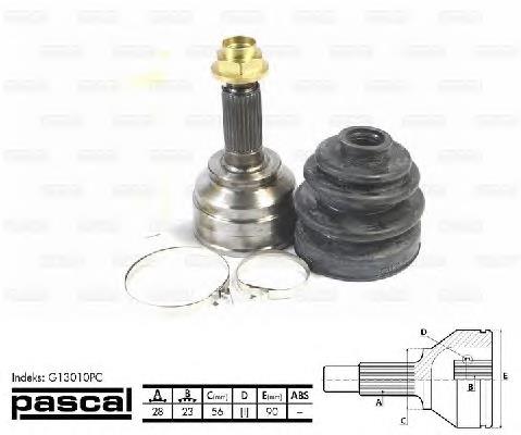 Junta homocinética exterior delantera Pascal G13010PC