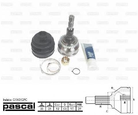 Junta homocinética exterior delantera Opel Vectra 86, 87