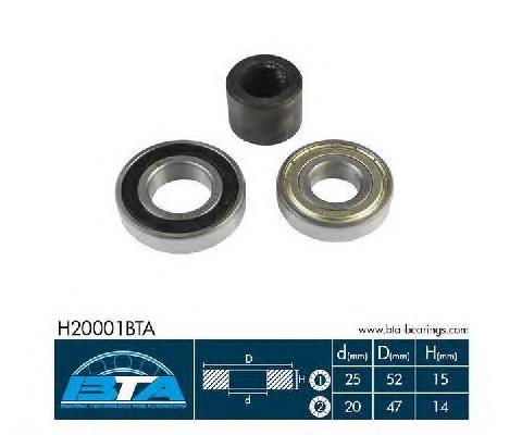 Cojinete de rueda trasero H20001BTA BTA