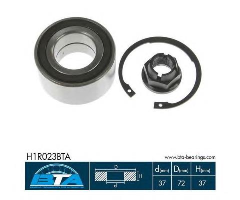 Rodamiento de rueda delantero BTA H1R023BTA