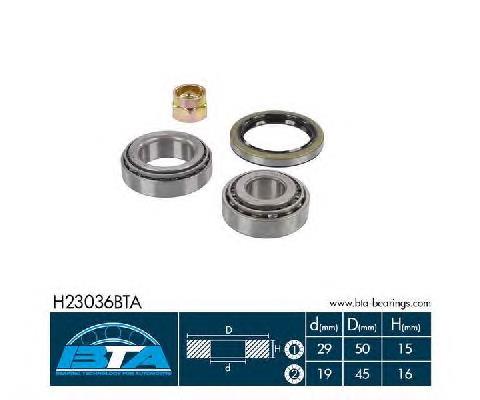 Cojinete de cubo delantero BTA H23036BTA precio, desde 14,29 EUR