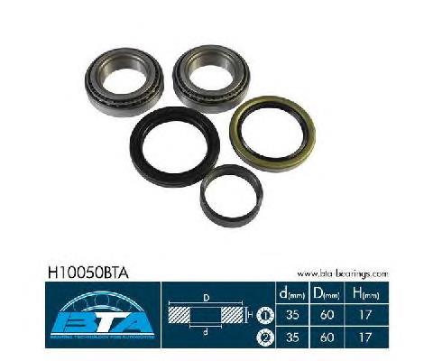 Cojinete de rueda delantero H10050BTA BTA