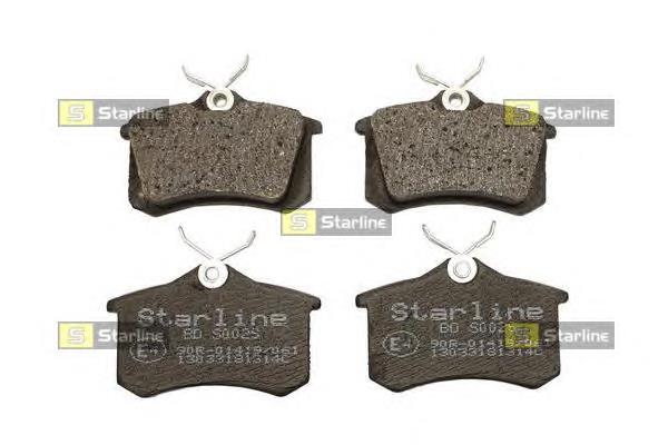 BD S002S Starline pastillas de freno traseras