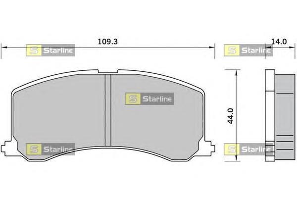 BD S413 Starline pastillas de freno delanteras