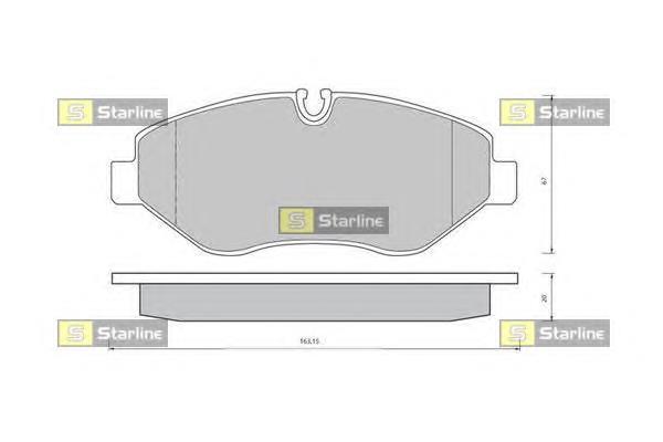 BD S426 Starline pastillas de freno delanteras