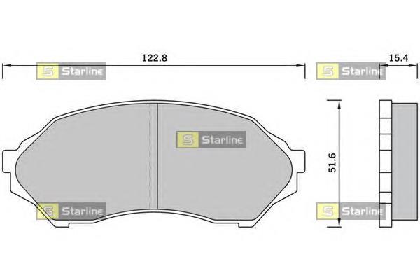 BD S421 Starline pastillas de freno delanteras