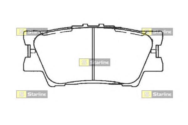 BDS473 Starline pastillas de freno traseras