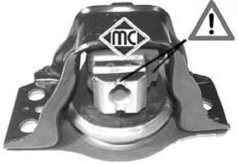 04638 Metalcaucho Soporte de motor derecho