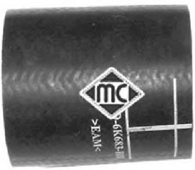 09181 Metalcaucho tubo flexible de aire de sobrealimentación superior izquierdo