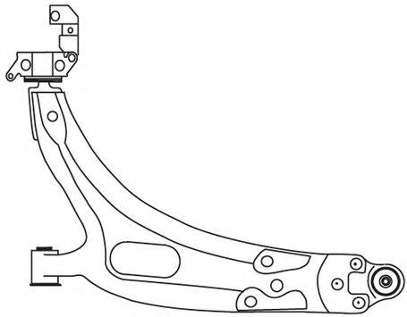 2731 Frap barra oscilante, suspensión de ruedas delantera, inferior izquierda