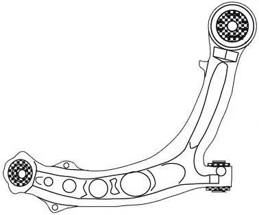 2648 Frap barra oscilante, suspensión de ruedas delantera, inferior derecha