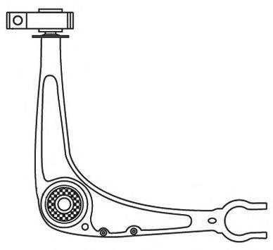 Barra oscilante, suspensión de ruedas delantera, inferior izquierda 3936 Frap