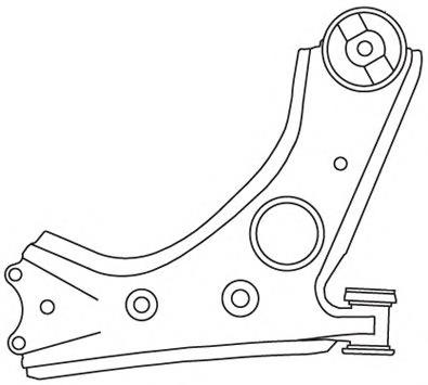 3986 Frap barra oscilante, suspensión de ruedas delantera, inferior derecha