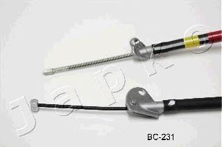 131231 Japko Cable de freno de mano trasero derecho