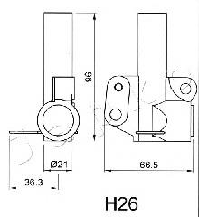 45H26 Japko tensor, correa dentada