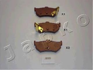 51800 Japko Pastillas freno traseras