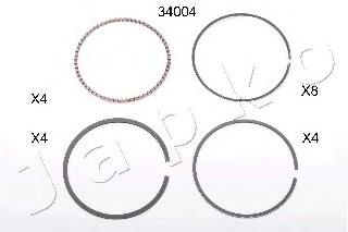 Juego de anillos de pistón, motor, STD Japan Parts RC34004