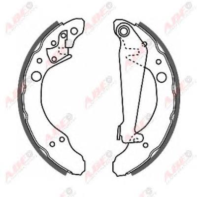 Zapatas de freno de tambor traseras ABE C0A002ABE precio, desde 23,10 EUR