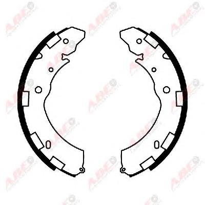 Zapatas de freno traseras ABE C05060ABE