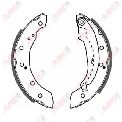 Zapatas de freno de tambor traseras ABE C0P014ABE precio, desde 24,05 EUR