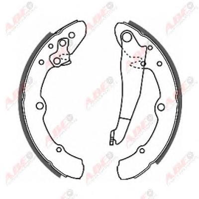 Zapatas de freno traseras ABE C0W014ABE