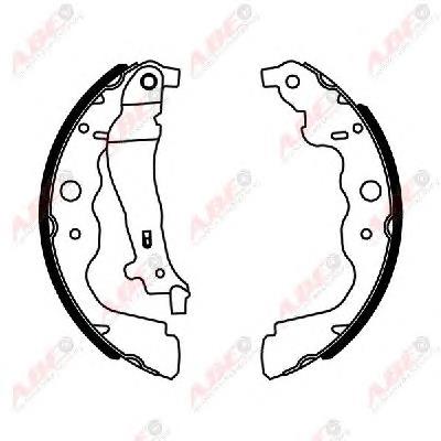 Zapatas de freno traseras ABE C0R031ABE