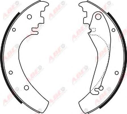 Zapatas de freno de tambor traseras ABE C0M010ABE precio, desde 53,30 EUR